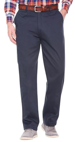 Pegasus Men's Fully Fleece Lined Chino Trousers | Cosy, Smart Casual Pants with Discreet Stretch Waist, 5 Pockets