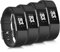 Tobfit Sportbänder, kompatibel mit Fitbit Charge 2, Ersatz-Armbänder für Damen und Herren, Größe S/L, 4 Stück S Schwarz/Schwarz/Schwarz/Schwarz