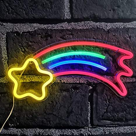 Jinson well Neon Regenbogen Nachtlampe Nachttischdekoration Lampen Spielzeug