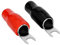 20pcs Barrier Spade Fork Terminal Connector 8 GA AWG Gauge Crimp Red Black Boots
