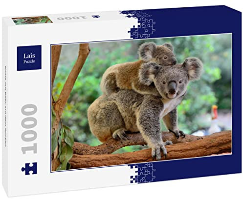 Lais Puzzle Koala mit Baby auf dem Rücken 1000 Teile