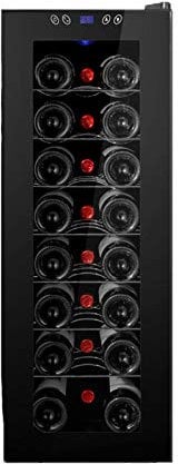 MINGDIAN Réfrigérateur Refroidisseur à vin à compresseur de 24 Bouteilles | Grande Cave à vin indépendante | Réfrigérateur à vin à contrôle de température numérique 41f-64f pour Rouge, Blanc - Noir