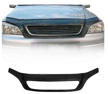 Motorhaube Deflektor Steinschlagschutz kompatibel mit Opel Astra G 1998-2009 Schwarz Abs