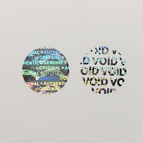 WZRYSEAL Hologramm-Aufkleber, manipulationssicher, manipulationssicher, holografische Etiketten, einzigartige sequentielle Seriennummerierung, silberfarben, 350 Stück