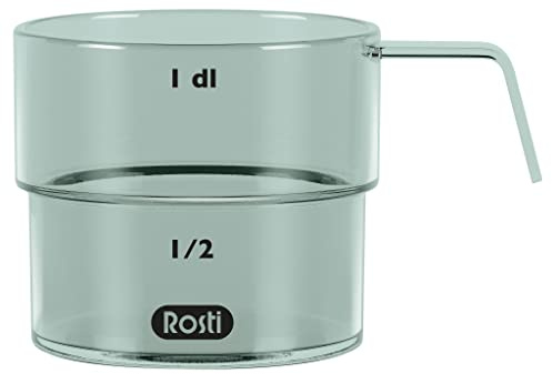Rosti Mensura Deziliter-Messbecher aus SAN-Kunststoff, 100 ml, Nordic Green