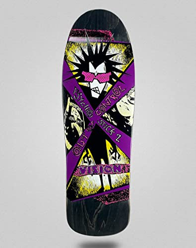 Vision Monopatin Skateboard Psycho Stick 2 Reissue Black Deck 10