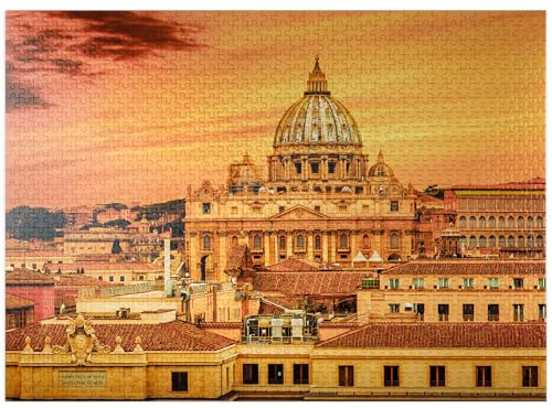 Vatikanstadt Rom - Premium 1000 Teile Puzzle für Erwachsene