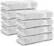 Komfortec 8er Handtücher 50x100 cm Set aus 100% Baumwolle, Frottee, Weich, Weiß