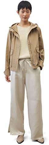 Marc O'Polo Damen 302025370289 Cape, fix hood, patched pockets, 750-Dusty Earth, 42