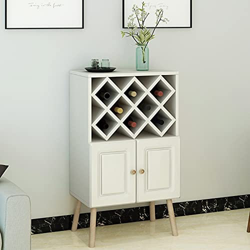 WAOCEO mobile liquori Armadio da vino, porta di vino a pavimento autoportante, porta di vino for cucina for la casa, bar, portabicchieri, dispensa cantinetta vino (Color : A)