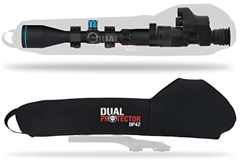 HUNT-G61 Neopren-Abdeckung für Nachtsicht Zielfernrohr Ø40-42 – Pard NV-007, Pard 007S 850nm, SYTONG HT-66 – für Jagdoptik - 42 x 13 x 3 cm - Schwarz