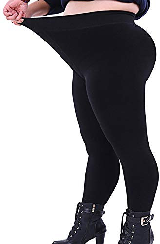 Seawhisper Bauchweg Leggings Damen Leggins Große Größen 56 Schwarz