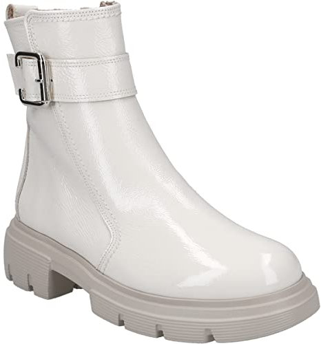 Paul Green Stiefelette 9869-042, Lack/Brush, Weiß, Damen EU 5,5/38,5