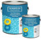 T A Paints Ltd Two Pack Epoxy Swimming Pool & Pond Paint 3 In 1 Primes Seals Protects Chemical Resistant Direct to Concrete Fibreglass Brick & Stone (1L Black)