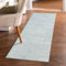 carpet city Teppich Flur 80x300 cm - Grün/Türkis - Kurzflor, 3D-Effekt, Glanzgarn - Florales Muster - Moderne Teppiche Schlafzimmer, Diele, Eingangsbereich