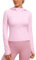 CRZ YOGA Butterluxe Veste à capuche d'entraînement avec fermeture éclair intégrale pour femme Pivoine Rose 42
