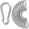 Der Traum 12 Stück Karabinerhaken Edelstahl, 4 x 40mm – Karabiner mit Belastbarkeit von KG – Ideal für Schlüsselanhänger, Camping, Wandern, Reisen, Angeln, Rucksack (Silber)