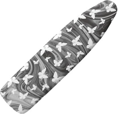 Dajingkj Grey Ironing Board Cover Small 110 x 30 cm Personalised Ironing Board Covers for Steam Ironing Station with Elastic Elastic Band Non-Slip Washable for Home Decoration S