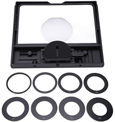 Tragbarer Glas-Teleprompter mit Fernbedienung, Weitwinkelobjektivunterstützung für Video-Live-DSLR-Kamera-Tablet, Faltbarer Spiegel, Horizontale und Vertikale, ABS+ Glas
