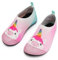 Torotto Hausschuhe Kinder Mädchen Junge Pantoffeln Atmungsaktive Rutschfest Weich Turnschläppchen Barfussschuhe für Lauflernschuhe Kleinkinder Schuhe Kindergarten Unisex(Rosa blaues Einhorn 28/29 EU)