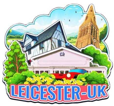 Orlaybar Leicester UK Decorative Magnet 3D Refrigerator City Travel Souvenir Tourist Gifts Handmade Craft Fridge Magnet Home Decoration -4777