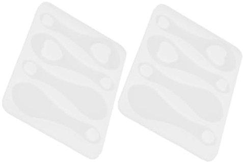 DIYEAH 2Pcs Washable Silicone Trolley Token Mold for DIY Key Ring Coin Crafting Flexible Material for Unique Accessories and Easy Cleaning