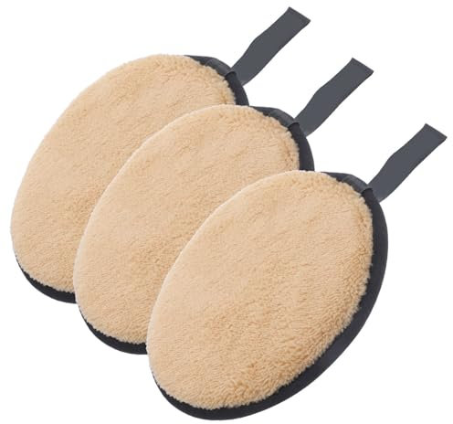 TOVINANNA 3stücke Puderquaste Reinigungspads Make-up Puderquaste Abschminkpad Gesichtsreinigungspad Kosmetische Lieferungen Reinigungspads Make-up