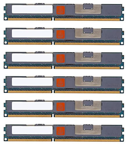 Carlgelrag 6X Memoria RAM DDR3 da 4 GB Reg 2RX4 1333 MHz PC3-10600 1,5 V DIMM 240 Pin per Memoria RAM Desktop