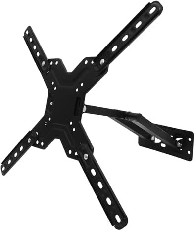 SOLUSTRE 1 Satz Fernsehtisch Schwenkbare TV-Wandhalterung TV-Wandhalterungen TV- zur Wandmontage Wandmontagehalterung Monitorhalterung tv wandhalterung kaltgewalzter Stahl Schwarz