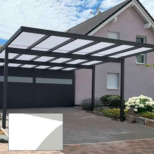 Panel de techo de policarbonato para invernadero, aislamiento al aire libre, cubierta de techo para cochera, patio, jardín, porche, protección solar