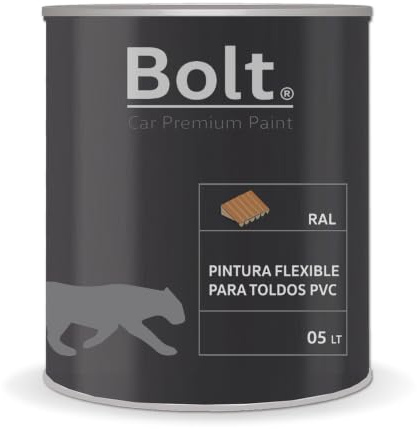 Bolt Spray Premium Paint Pintura Flexible Para Toldos PVC Carta Ral 5 Lt (RAL 4004 Burdeos)