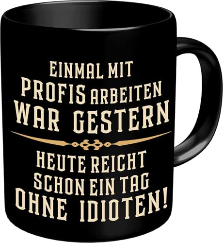 LOBO NEGRO Kaffeetasse Bürotasse: Einmal mit Profis arbeiten war gestern - im Geschenkkarton