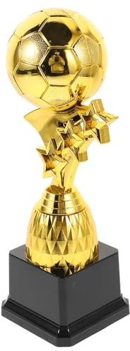 PACKOVE Trophée Football Coupe du Monde Design Créatif en Plastique pour Concours et Célébrations Sportives d'Équipes Réutilisable