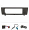 tomzz Audio 2404-035 Radioblende Set kompatibel mit BMW 1er E87 3er E90 Z4 E89 schwarz mit Quadlockadapter ISO, Fakra Antennenadapter DIN ISO