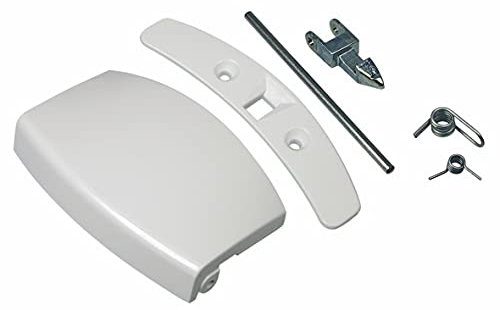 Electrolux AEG 405508700, maniglia per oblò con becco di chiusura, per lavatrice, bianco