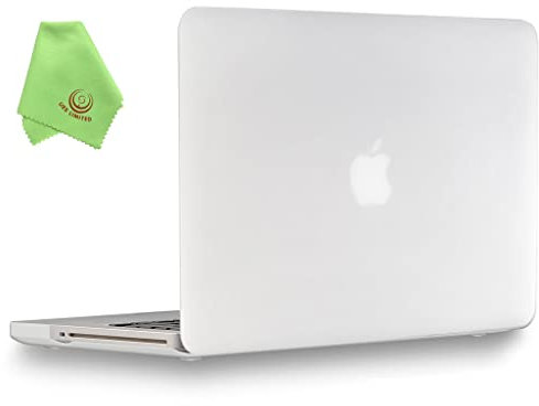 UESWILL Smooth Touch Matte Hard Shell Case Cover Compatible with MacBook Pro 13 inch with CD-ROM (Non Retina) (Model A1278) + Microfibre Cleaning Cloth, Clear