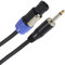 Plugger Câble HP Jack mâle 1.5 mm²/Speakon mâle 1.5 mm² 6m Noir