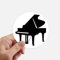 DIYthinker Klavier Klassische Musik-Instrument-Muster Runde Aufkleber 10Cm Wand Koffer Laptop Motobike Aufkleber 8Pcs Diameter 10cm Mehrfarbig