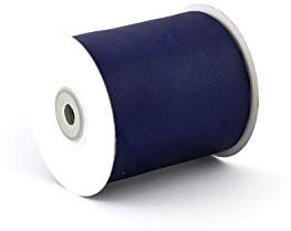 Satinband 75mm x 20m Rolle - FARBAUSWAHL in 3/6/12/25/38/50/75/100mm - farbecht & waschbar - Schleifenband für Hochzeit - Geschenkband zum Verpacken Dekorieren Basteln - Dunkelblau 370
