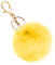 Soleebee Künstliche Kaninchenfell Keychain Flauschigen Ball Pom Pom Schlüsselanhänger Taschen Koffer Rucksäcke Zubehör Charm Auto Schlüsselanhänger Schlüsselring für Frauen (Gelb)