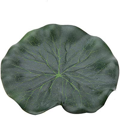 Garosa 10 Stücke Künstliche Floating Lotus Blätter Grün Lebensechte Gefälschte Blätter Simulation Aquarium Dekoration Künstliche Laub Teich Decor