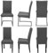 Staboos Stuhlhussen 6er Set - Hochwertige und elastische Stuhlhussen für Swingstühle - Pflegeleichte Stuhlbezüge & Hussen für Stühle - Perfekter Stuhlbezug 6er Set - ÖKO TEX Zertifiziert - Dunkelgrau