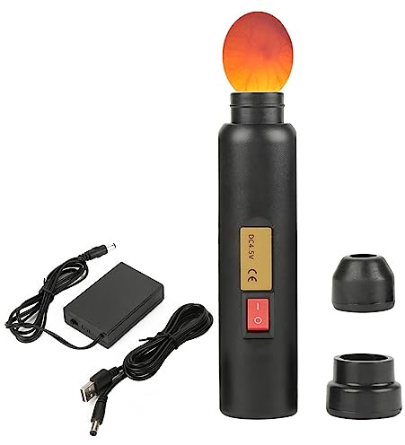 HEEPDD LED Egg Candler, Egg Light Embryo Development Monitor Candling Fertile Eggs Incubation Tracking Works with Egg Incubator Automatic Egg Incubators for Hatching Eggs