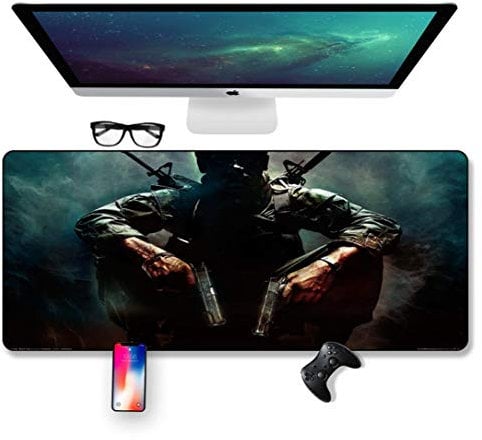 Mauspad Call-of-Duty-Speed-Gaming-Mauspad |XXL Mousepad | 700 x 300mm Großformat | 2 mm Dicke Basis | Perfekte Präzision und Geschwindigkeit, J