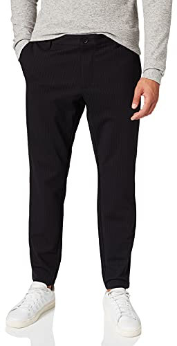 ONLY & SONS Herren Onsmark Pant Stripe Gw 3727 Noos Hose, Black, 38W 32L EU