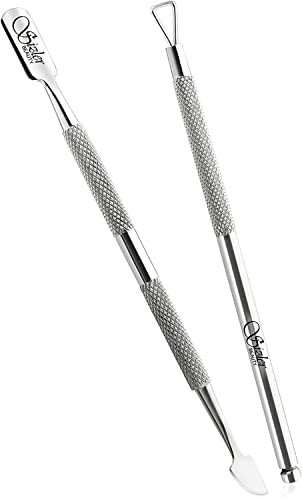 Cuticle Pusher Tool by Sizler Beauty, Nail cleaner, UV Gel Nail Polish Remover Tool/Scraper – Professional Cuticle Pusher Set/Manicure & Pedicure Set [Pack of 2]