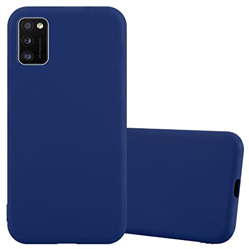 Cadorabo Hülle kompatibel mit Samsung Galaxy A41 Schutzhülle TPU Silikon Case Candy Design Slim Kratzfest Weiche Gummi mit Rundumschutz Case Hülle für Galaxy A41 in Blau