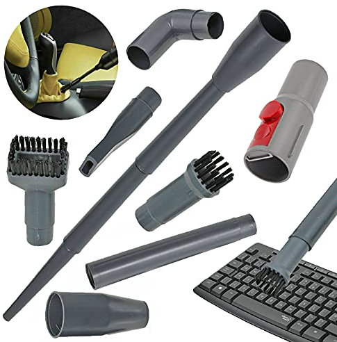 SPARES2GO Micro Tool Kit Mini Attachments Compatible with Dyson V8 SV10 Vacuum Cleaner PC Desk Car