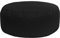 Bruni Pouf Sitzhocker M in Schwarz – runder Sitzpouf, Indoor und Outdoor als Fußhocker, Yoga-Sitzkissen, Meditationskissen geeignet, in Deutschland gefertigt