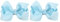 ZOONAI Fermaglio per capelli da 7,6 cm per bambine e ragazze, set di 2 (azzurro)